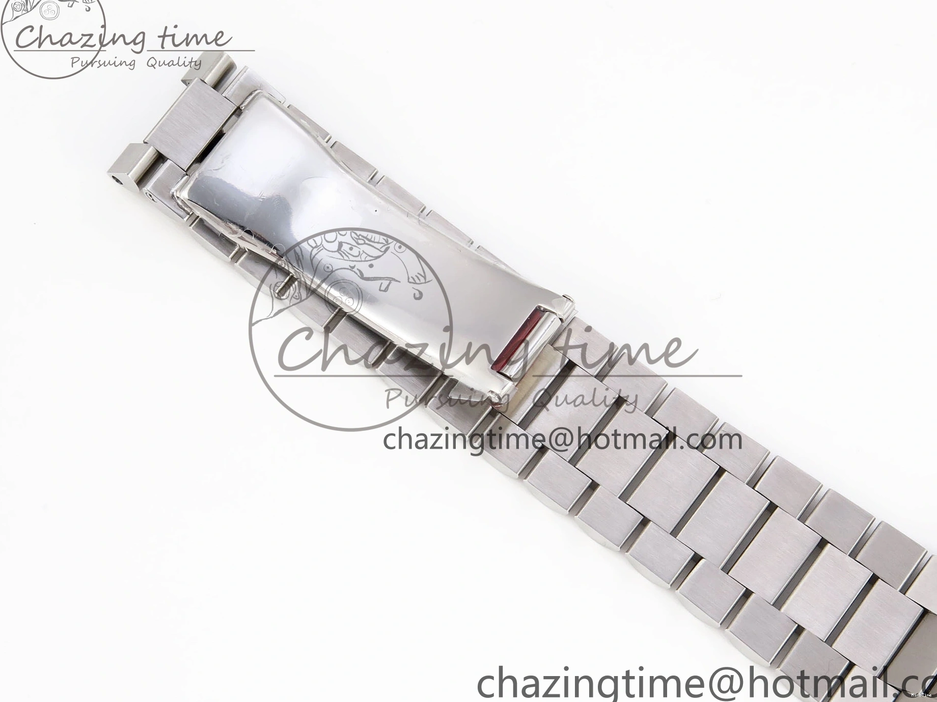 MiroTime 0523 QuickDry DayDate 40 SS GSF Gain Weight Blue Roman Dial Diamonds Bezel on President Bracelet A 1917